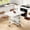 White, variant on Folding Drop Leaf Dining Table with Drawer & 2 Shelves, 45.35" Open Length