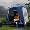 thumbnail image 5 of Outsunny Camping Tents 4 Person Pop Up Tent Quick Setup Automatic Hydraulic Family Travel Tent w/ Windows, Doors Carry Bag Included, Blue, 5 of 8