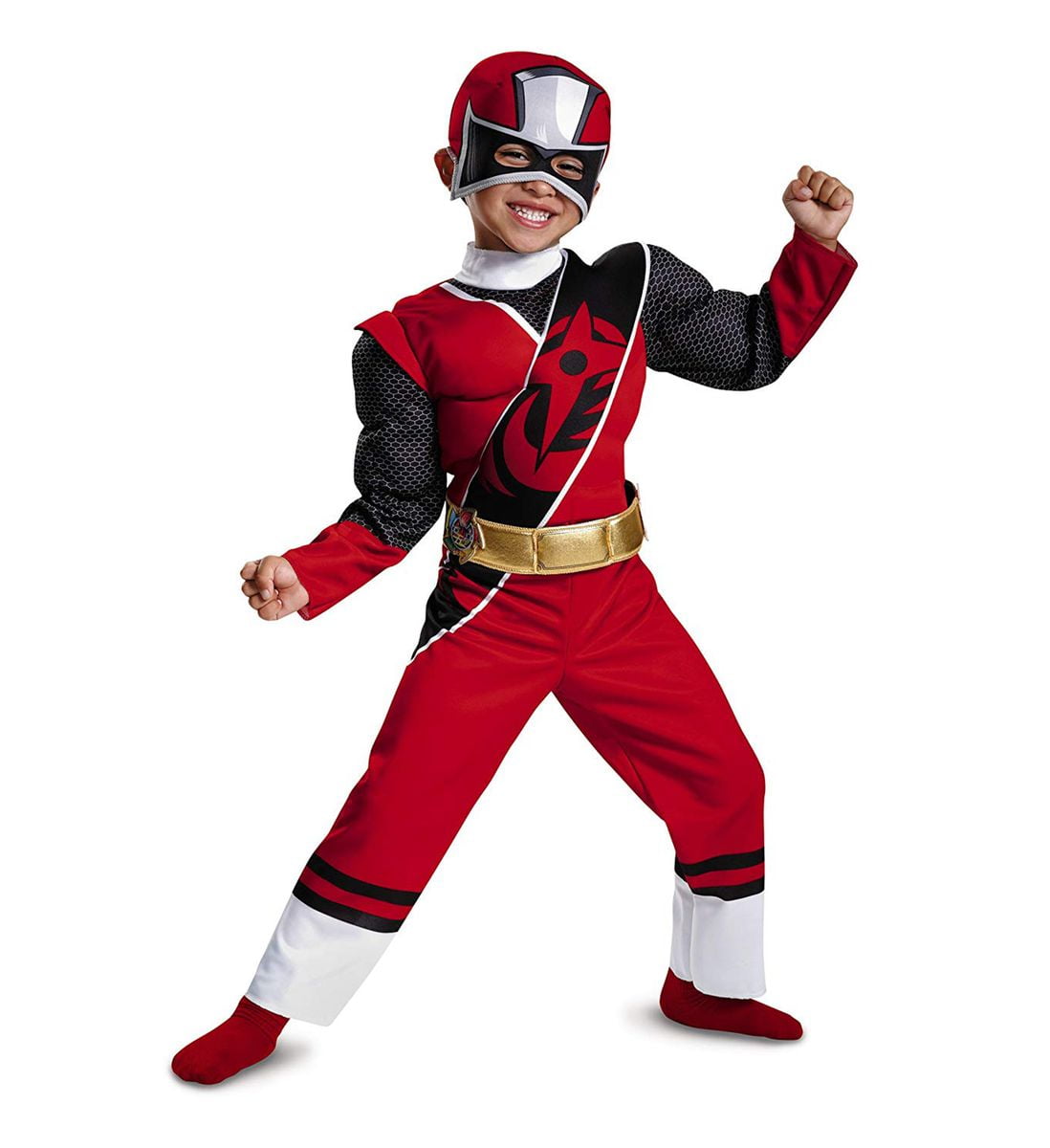 Disguise Disguise Power Rangers Ninja Steel Red Ranger Muscle Toddler ...