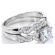 thumbnail image 3 of Conjunto nupcial JeenMata de moissanita de corte redondo de 1,25 quilates - Conjunto nupcial - Anillo infinito - Anillo para siempre - Anillo de promesa - Bañado en oro blanco, 3 of 9