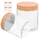 thumbnail image 2 of Tarro de almacenamiento hermético de 6 uds, tarros de plástico transparente, contenedor de almacenamiento de alimentos secos para cocina, 2 of 6