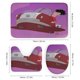 thumbnail image 3 of George encoge-theme 4-Piece Shower Curtain Set with Rugs, Waterproof Bathroom Decor Set Includes Bath Mat, U-Shaped Rug, Toilet Lid Cover and Curtain with Hooks, 3 of 6
