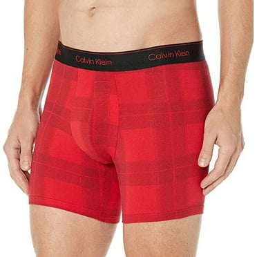 $28 Calvin Klein Modern Cotton Stretch Holiday Boxer Brief, Red, Sz XL