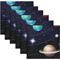 thumbnail image 6 of GZHJMY Soft Reusable Satin Table Decorative Napkins,20x20InX4 PCSCute Airplane,Family Dinner Wedding Banquet, Cocktail Party, Kitchen,Birthday Party, 6 of 7