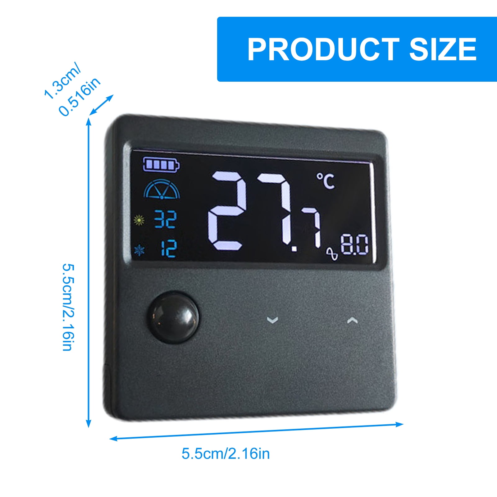 Aquariums LED Display Wireless Thermometers for Glass Container LED Digital Aquarium Thermometers On