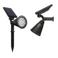 thumbnail image 4 of Focos de paisaje con energía solar, iluminación solar para pasarelas para patio, jardín, camino, camino de entrada, pared, piscina, decoración de patio, blanco cálido, paquete de 2 Sol brill, 4 of 5