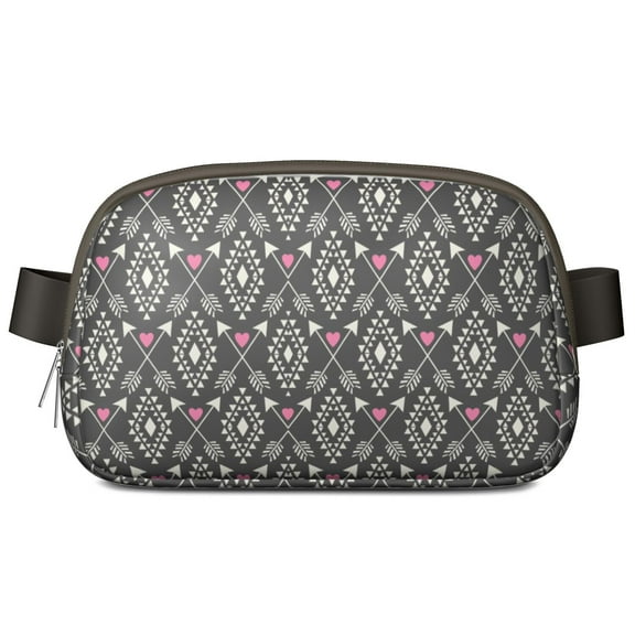 Boho Travel Fanny Pack – Ethnic Waist Bag with Adjustable Strap – Artistic Sling Bag for Women