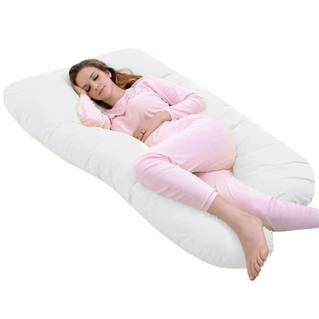 White Multi-function U Shape Body Pillow Pregnancy Comfort Support Cushion Sleep Pregnancy Pillow