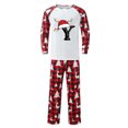 thumbnail image 6 of Linfrsh Christmas Silk Pajamas Christmas Pajamas Family Christmas Pajamas for Women Men Kids, Reindeer and Red Plaid Print Long-sleeve Family Matching Set Light Yellow,M, 6 of 7