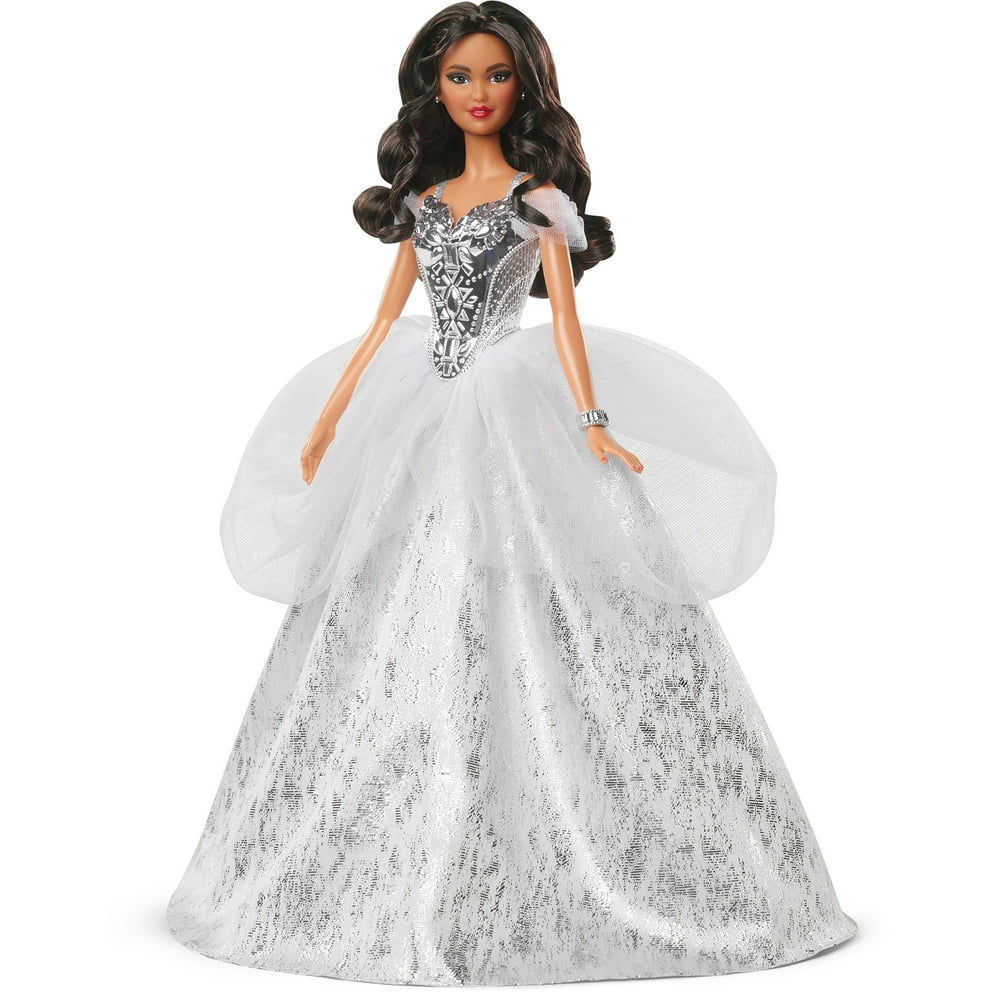 2022 Christmas Barbie Barbie Signature 2021 Holiday Barbie Doll (12Inch Curly Hair