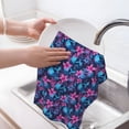 thumbnail image 6 of Sikiie Blue Skull Flower Waffle Weave Kitchen Dish Cloth,Super Absorbent Kitchen Dish Towels 16*26 Inches for Dish Rags Washing Dishes, Drying Dishes, 6 of 7