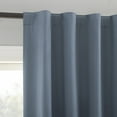 thumbnail image 3 of Sun Zero Cyrus 1-Piece  Thermal 100% Blackout  Back Tab/Rod Pocket Curtain Panel, Denim Blue, 40”W x 84"L, 3 of 9
