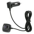 thumbnail image 2 of Car Charger Fast Car Charger 4 USB Port For QC 3.0 Fast Charging Rear Seats Expanded W/Extension Cord 60W 12V, 2 of 8