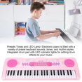 thumbnail image 3 of Piano infantil digital, compacto multifuncional 49 claves para niños aprendenel de teclado portátil para niños abrendizaje educativo con micrófono para el hogar, 3 of 7