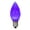 Purple, variant on Vickerman C7 Ceramic LED Purple Twinkle Bulb Nickel Base, 120V .6 Watts, 25 Bulbs per bag