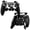 Black, variant on eXtremeRate Beyond-ARC Full Shell Kit for PS5 Edge Controller, Faceplate, Rubberized Grip Back Plate, Buttons & 6 Swappable Thumbsticks - White