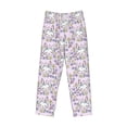 thumbnail image 6 of Uemuo Purple Rabbit Pattern Men's Wide Leg Palazzo Lounge Pants with Pockets Light Weight Loose Comfy Casual Pajama Pants-XX-Large, 6 of 9