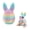 AJ, variant on Torch 1Pc Mini 3D Printed Animals, 1.9x3.3 inch Easter Bunny Figurines, Easter Basket Toys, for Easter Spring Party Favors Holiday Decor Gifts, I, Makeup Organizers