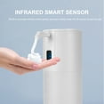 thumbnail image 2 of 350mL Automatic Foaming Soap Dispenser Infrared Motion Sensor Touchless Foaming Soap Dispenser Battery Operated Desktop Sanitary Infrared Soap Dispenser for Home Kitche Toilet Office Hotel, 2 of 8