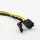 thumbnail image 2 of 15 Piezas 15Pin SATA Macho una 8Pin (6 + 2) Cable de Fuente de Alimentación PCI-e Cable SATA de 20 cm Cable de 15 una 8 18AWG para Tarjeta GráFica, 2 of 5