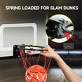thumbnail image 3 of GSE Games & Sports Expert Over-The-Door Mini Basketball Hoop Set with Basketball & Pump, Wall-Mounted Basketball Hoop Set for Home & Office, Indoor Basketball Game, 3 of 7