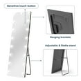 thumbnail image 6 of Spaco 64x21 Inch Hollywood LED Full-Length Mirror, White Frame, Hammer-Resistant, 50,000-Hour Bulbs, Touch Color Temp, Wall-Mount/Free-Standing, 6 of 7