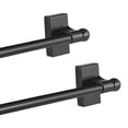 thumbnail image 1 of 2 varillas magnéticas para cortina para puerta de metal, barra magnética ajustable para marcos de ventanas, armarios, refrigeradores, lavaplatos (negro), 1 of 4