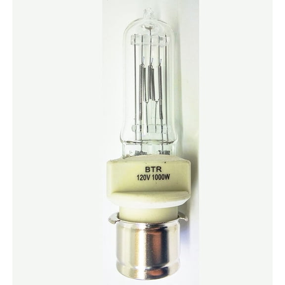 BORYLI  BTR 1000W / T7 / 120V / CL / P28s 1000-Watt 120-Volt Medium Pre-Focus Based Stage and Studio T7 Bulb, Clear