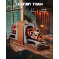 thumbnail image 6 of Rolife 3D Puzzles for Adults DIY Book Nook Kit Wooden VintageTrain Decorative Bookends 6.5" Model Building Kit Crafts for Adults Gifts for Boys Girls, 6 of 13