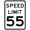 Speed Limit 55, variant on Speed Limit 55 Sign - 8 x 12. A Real Sign. 10 Year 3M Warranty