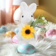 thumbnail image 6 of BOBOMOTI Easter Bunny Decorations Flocked Bunny Spring Table Centerpieces Indoor Decor Easter Gifts for Kids, 6 of 6