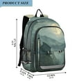 thumbnail image 2 of FORMRS School Backpack 17" Student Travel Bag with Laptop Compartment, Forest House, 2 of 7
