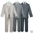 thumbnail image 3 of Infant Toddler & Boy Wedding Formal Pinstripe Suit Gray sz S,M,5,6,7,8,10,12-20, 3 of 9
