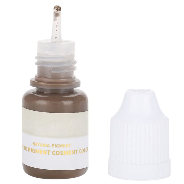 ATTOE Microblading Pigment Ink Semi Permanent Eyebrow Lips Eye Line Color Dark Brown & Grey(Eyebrow)-5790