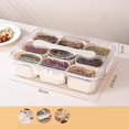 thumbnail image 2 of Bandeja para servir dividida con tapa, contenedor de almacenamiento de alimentos, bandeja para aperitivos, contenedor de especias para dulces del, 2 of 9