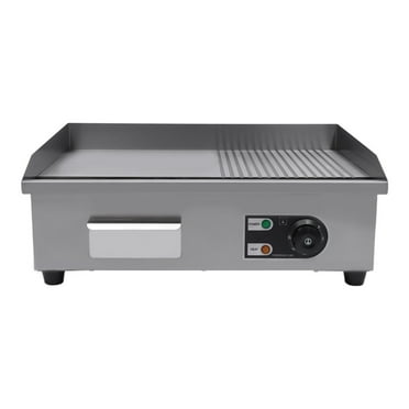 22" Commercial Electric Griddle Flat Top Grill Hot Plate BBQ Countertop 1600W