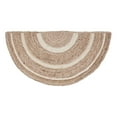 thumbnail image 2 of VHC Brands Jute Rug Half Circle with Pad, Natural and Crème, 16.5x33, 2 of 10