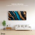 thumbnail image 2 of Cuadro Decorativo Canvas Abstracto Cascadas Turquesa 120x60 Canvas Revolution, 2 of 3