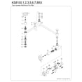 thumbnail image 6 of Kingston Brass KS8106RX Belknap Wall Mount Pot Filler Faucet, Polished Nickel, 6 of 7