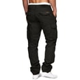 thumbnail image 4 of Pantalones cargo para hombre, pantalones informales para senderismo - Algodón, múltiples bolsillos, corte holgado, 4 of 4