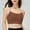 Brown, variant on Sports Bras for Women New Shockproof Running Fitness Quick Drying Plus Size Gathered Back Yoga Sports Bra