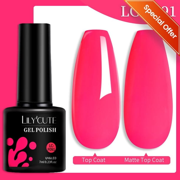 LILYCUTE 7ML capa superior mate barniz para arte de uñas Gel de Color mate capa superior mate necesita Soak-Off UV LED Gel esmalte de uñas híbrido Tan Jianjun unisex