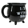 thumbnail image 2 of Ebros Wicca Sacred Crescent Moon Witches Brew Black Cauldron Mug Cup 14oz, 2 of 8