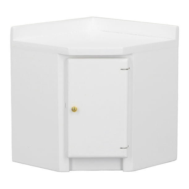 Gabinete de esquina para casa de muñecas, gabinete de esquina para casa de muñecas 1:12, mini gabinete de esquina, gabinete de esquina en miniatura, estándares líderes en la industria