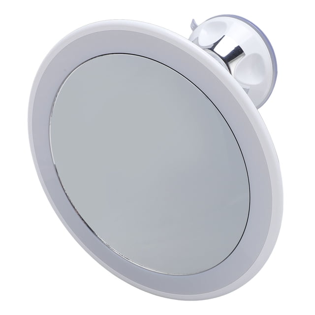 Espejo de maquillaje iluminado de 10x, sin espejo de maquillaje de taza de succión