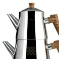 thumbnail image 5 of Serenk Traditional Turkish Tea Pot, 18/10 Stainless Steel, Rapid Boil Stove Top, 5 of 8
