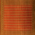 thumbnail image 1 of Ahgly Company Machine Washable Indoor Square Oriental Yellow Industrial Area Rugs, 3' Square, 1 of 4