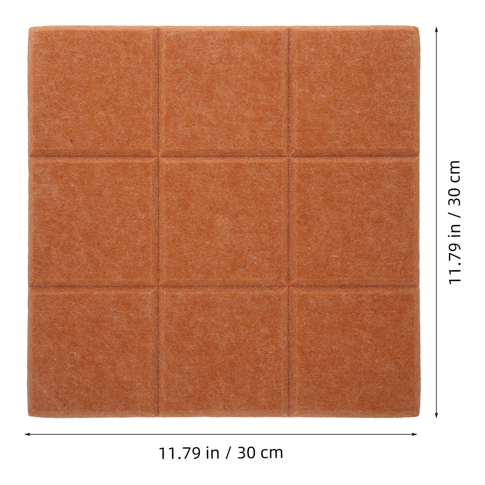 LOLIPPYY 6-Pack Coffee Felt Bulletin Board Tiles with Self-Adhesive Backing for Kitchen, Photo, Note, and Message Display