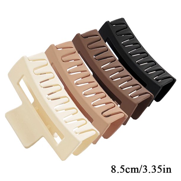 Pinzas para el pelo para niña y mujer, accesorio para el cabello, color negro, cola de caballo, horquilla, pasador de cangrejo, regalo, 3/4 piezas