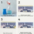 thumbnail image 5 of Open House Vinyl Decal 24 Inch x 9 Inch Weatherproof Heavy-Duty Adhesive Backing | Real Estate Promotions, Event Marketing, Professional Signage | Made in USA, 5 of 6